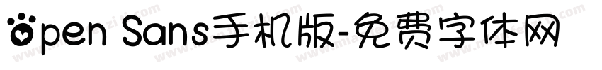 Open Sans手机版字体转换